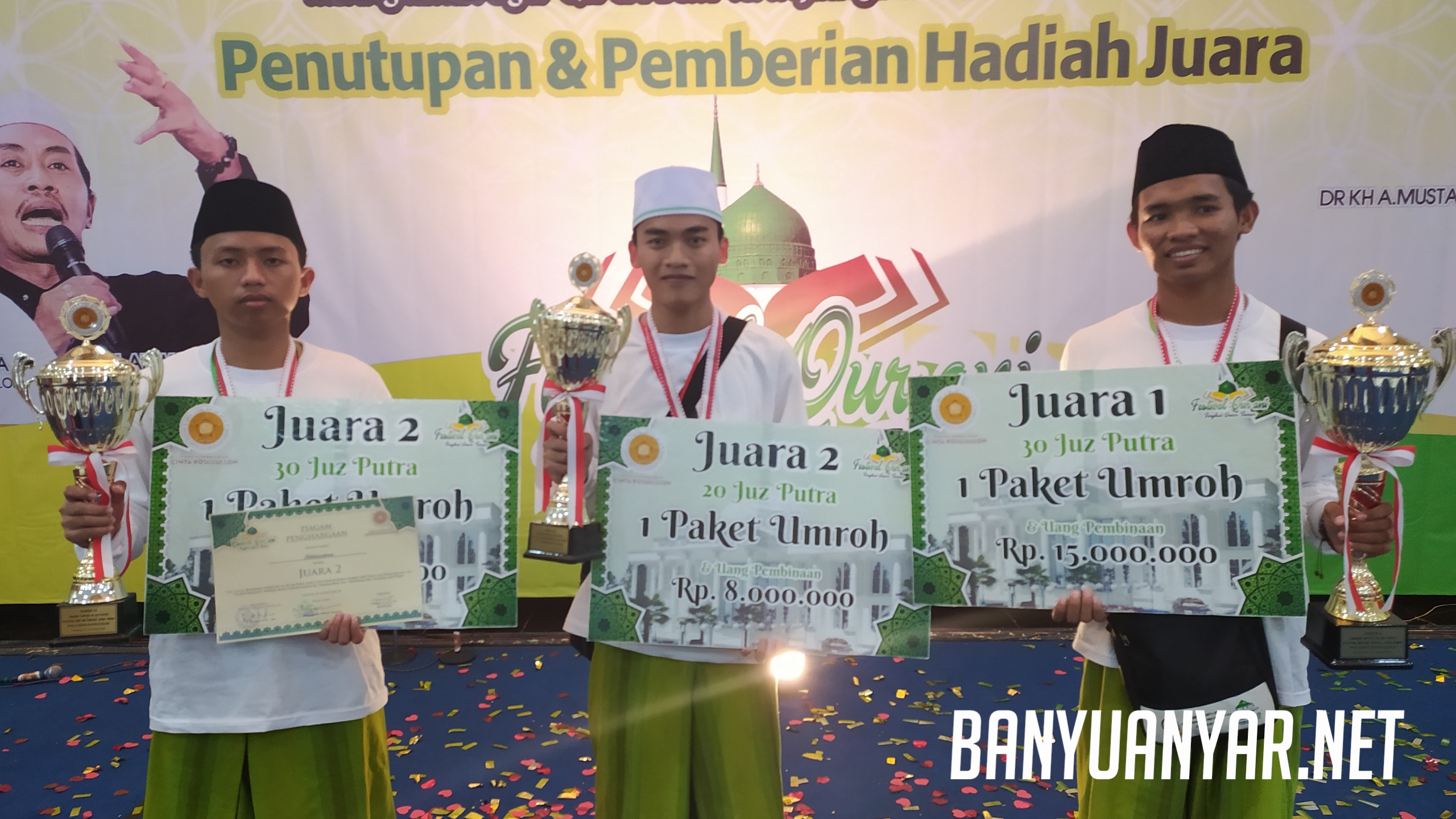 3 Siswa SMA Tahfidz Borong Juara dan dapatkan Umroh Gratis