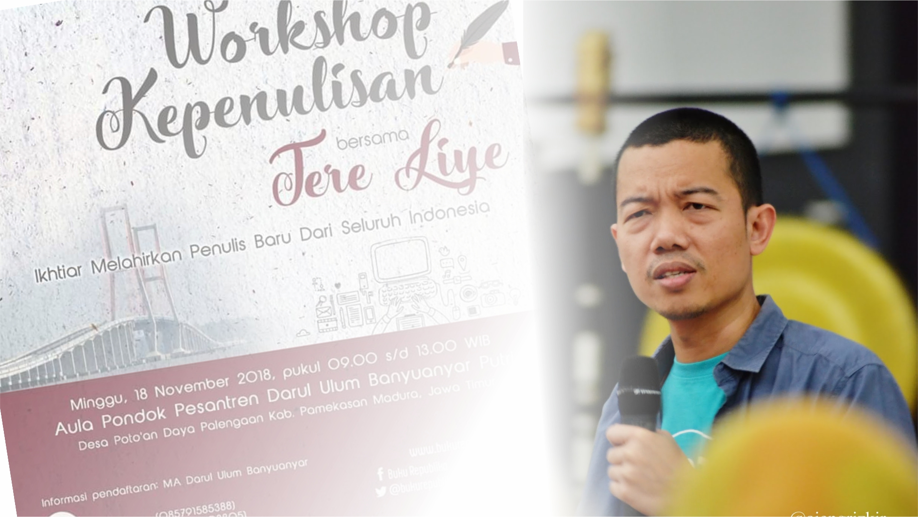 Hadirkan Tere Liye, AJM Akan Gelar Workshop Kepenulisan