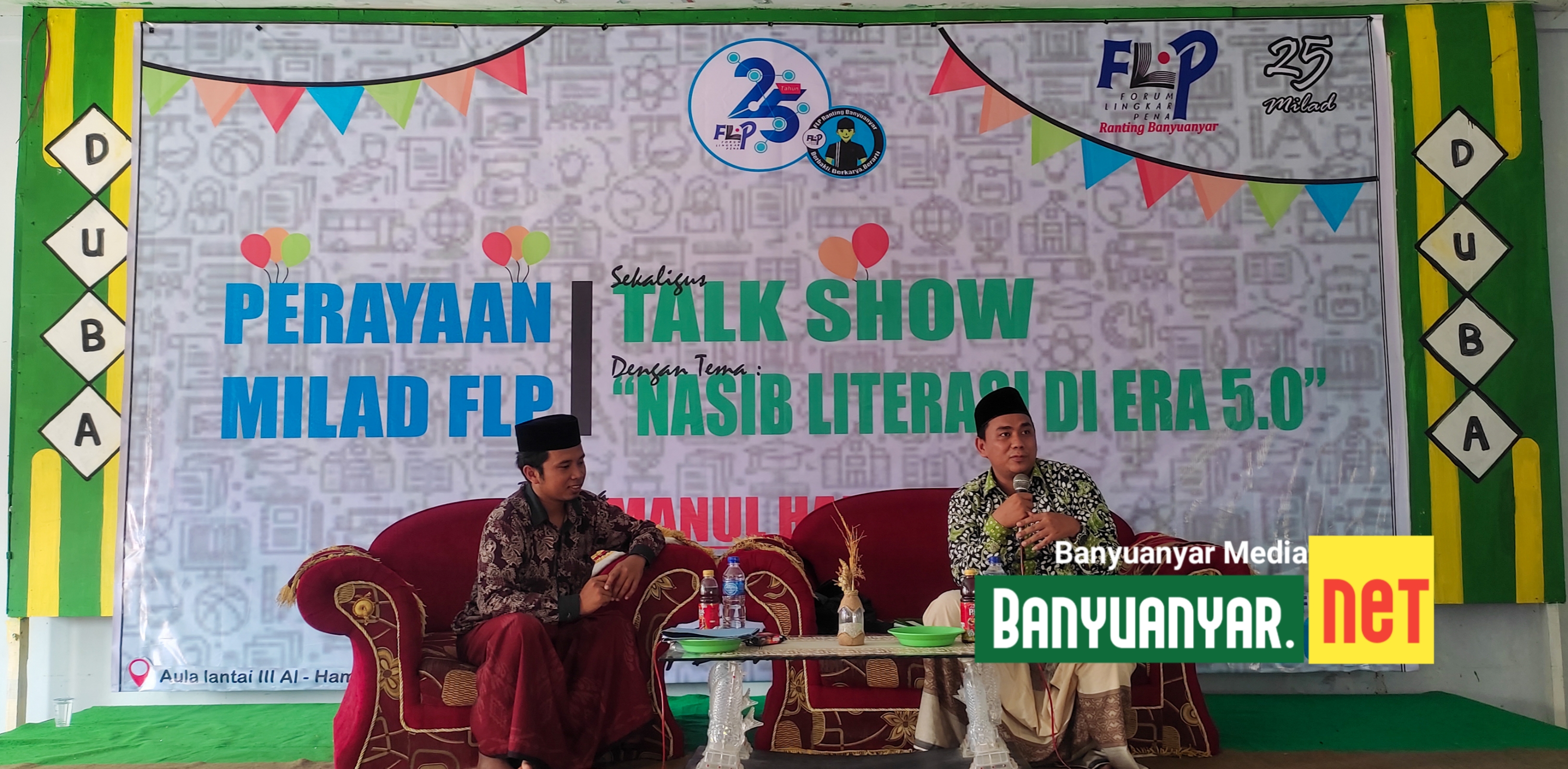 Puncak Perayaan Milad Ke-25 Forum Lingkar Pena, FLP Ranting Banyuanyar Gelar Talk Show 