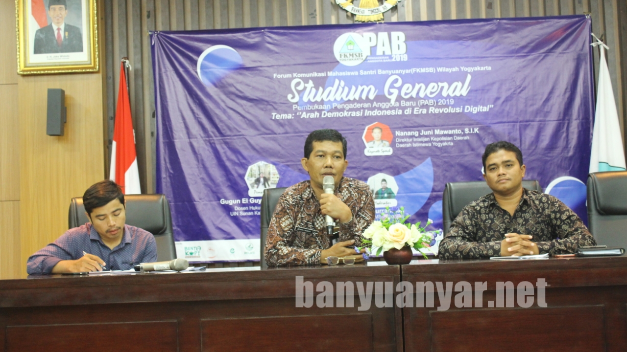 Pembukaan PAB 2019:  FKMSB Jogja Gelar Studium General Kebangsaan
