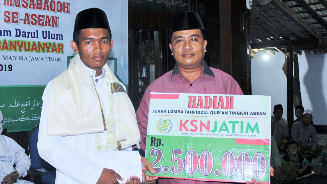 Berprestasi, Dodi Sang Juara MHQ Tingkat Asean Mendapat Banyak Hadiah